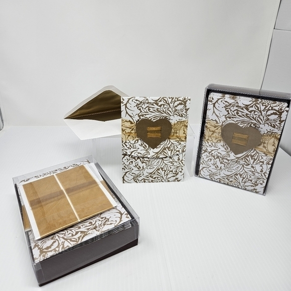 Papyrus Invitations 21 Cards Wedding Anniversary Lined Envelopes Heart & Ribbon - Picture 1 of 7